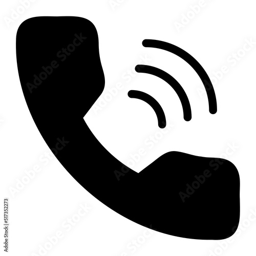 telephone glyph icon