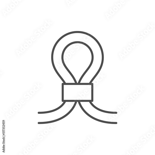 Tubal ligation line outline icon