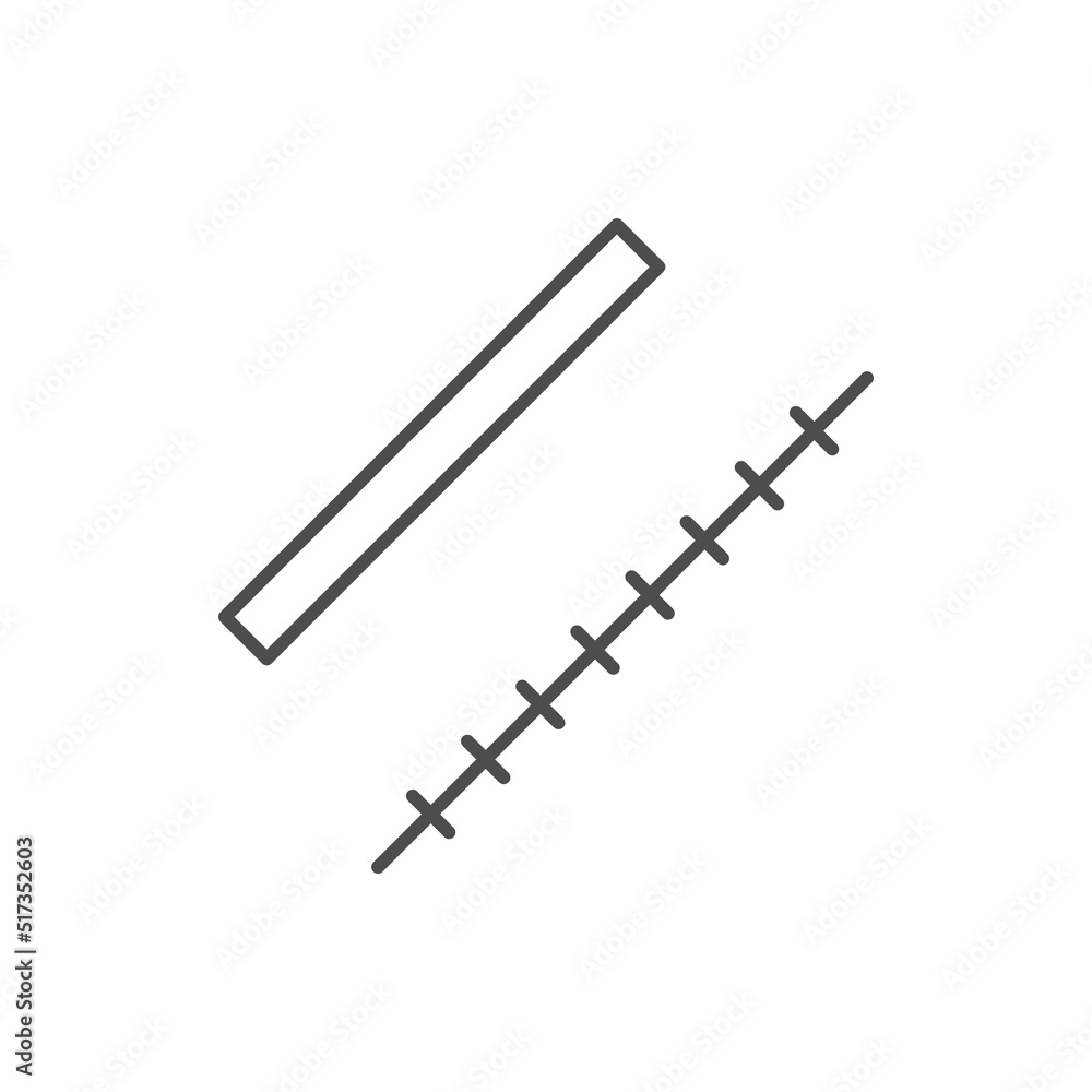 Contraceptive implant line outline icon Contraceptive implant line outline icon