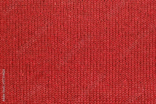 Red knit texture , cotton yarn.
