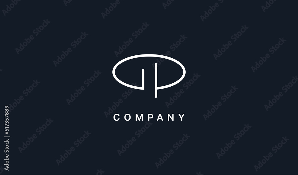 Abstract Initial Letter GP Logo. Usable for Business and Branding Logos. Flat Vector Logo Design Template Element. Abstract Initial Letter GP Logo. Usable for Business and Branding Logos. Flat Vector Logo Design Template Element.