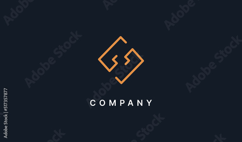 Abstract Initial Letter S Logo. Usable for Business and Branding Logos. Flat Vector Logo Design Template Element.