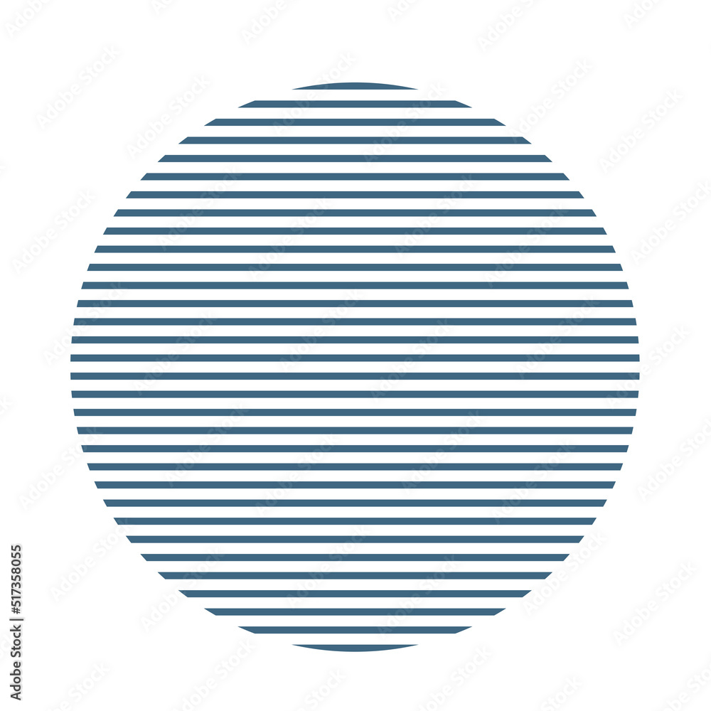round circle doodle shape form minimalist contour silhouette element icon