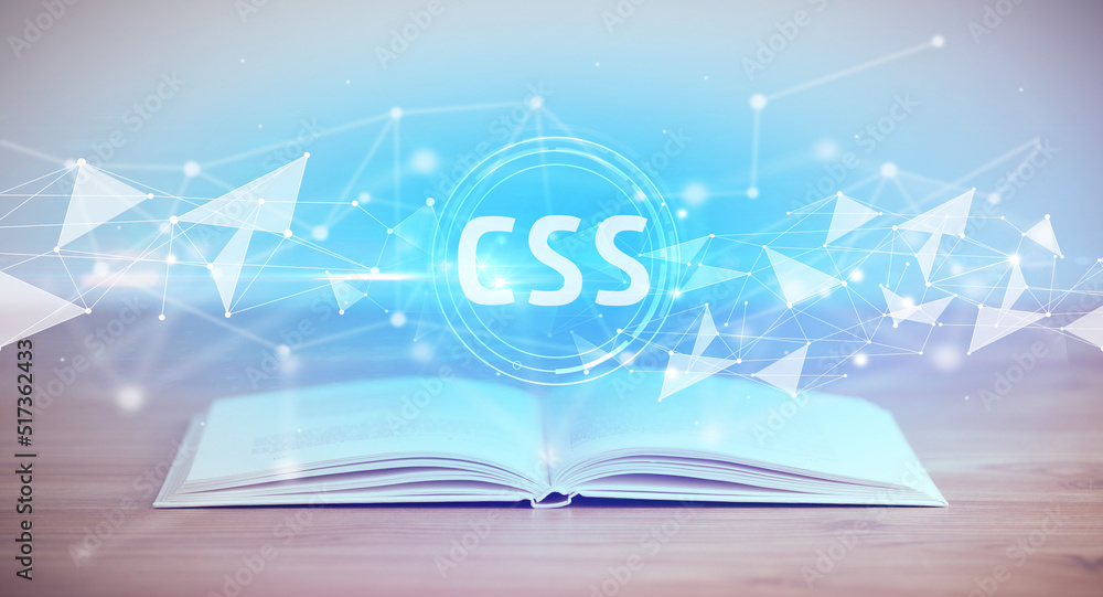 Fototapeta premium Open book with abbreviation concept concept