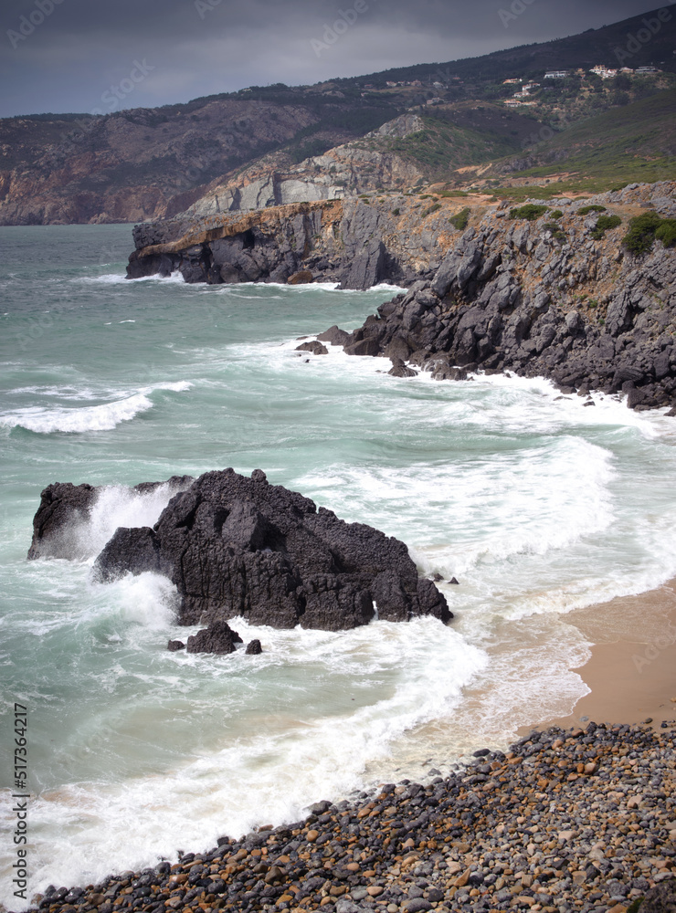  Praia do Guincho Portugalia - obrazy, fototapety, plakaty 