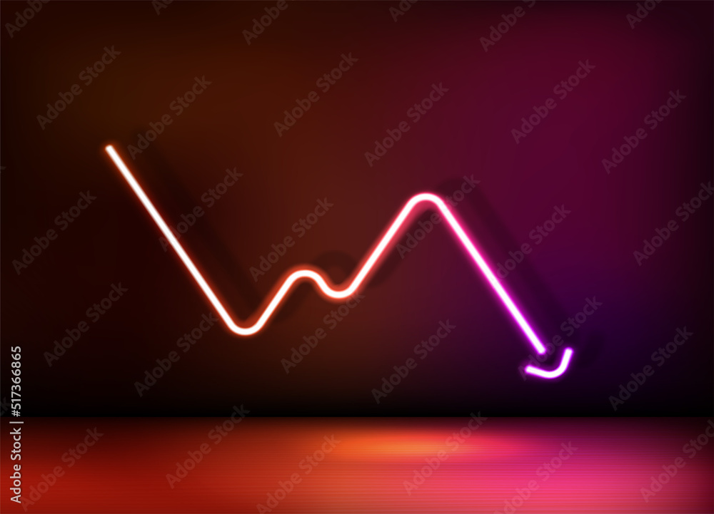 Neon glowing rating icon. 3d vector illustration Neon glowing rating icon. 3d vector illustration