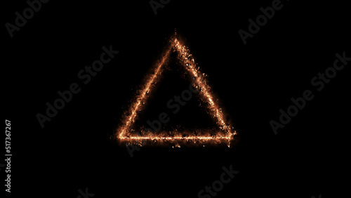 Geometric Minimalistic Background - Rectangle and Square illustration with fire FX for scifi images and texts