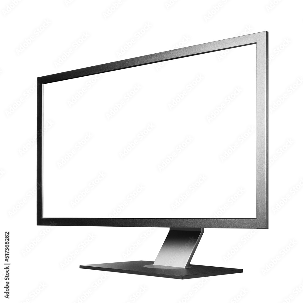 Computer monitor, isolated on white background Computer monitor, isolated on white background