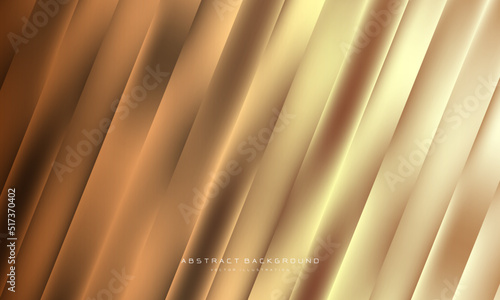 Abstract gold brown stripe light dynamic geometric design modern futuristic technology background texture vector