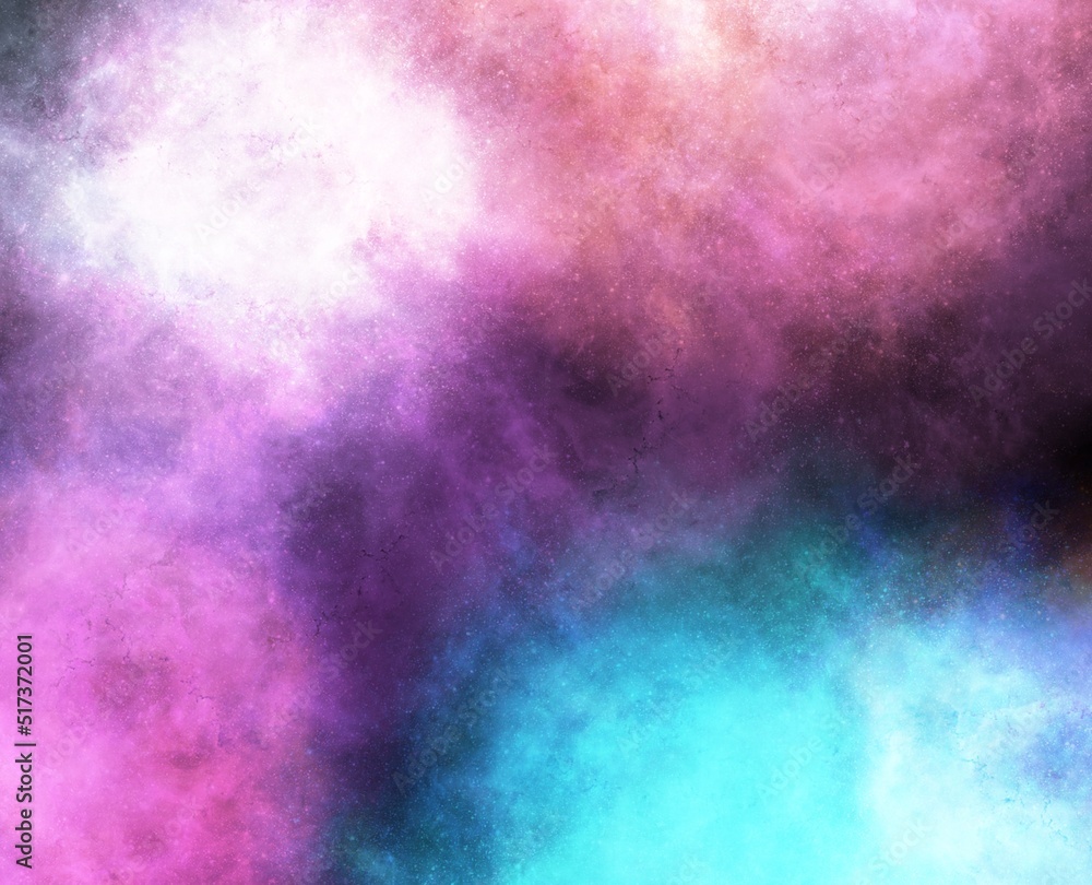Fototapeta premium Realistic Space Background with Nebula Star Clouds.