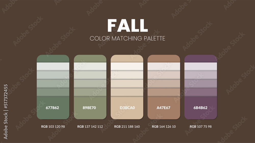 Table Color Code Shades Summer theme color palettes or color schemes are trends combinations ...