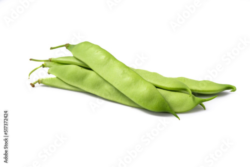 Fresh green bean on the vintage backgrounds