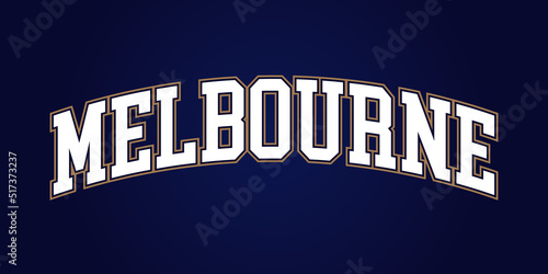 T-shirt stamp graphic, Australia Sport wear typography emblem Melbourne vintage tee print, athletic apparel design shirt graphic print