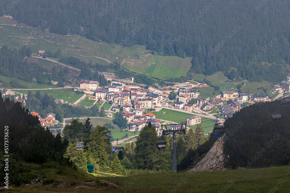 Andalo Trentino visto dalla cima Paganella