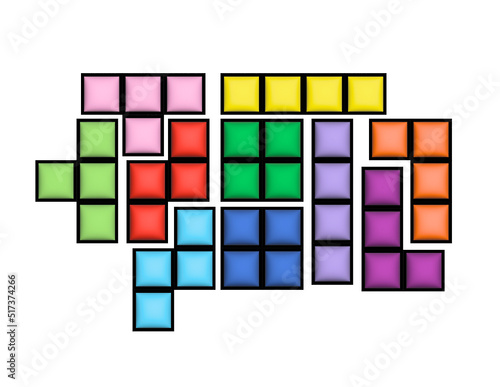 Blocks of Square Shapes