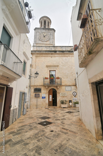 Narrow streets of the Italian city of Locorotondo