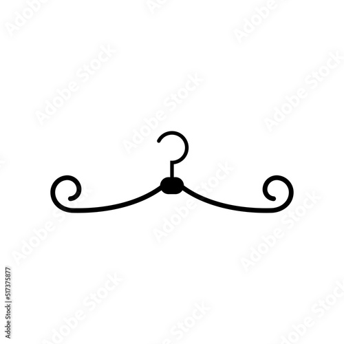Hanger icon vector isolated on white background