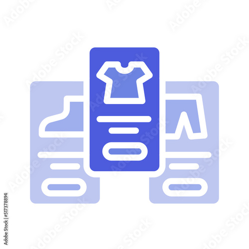 Online shopping concept Products in the online store.