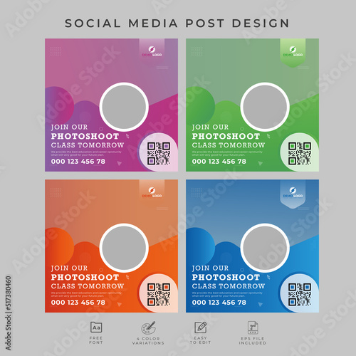 Social media post design template