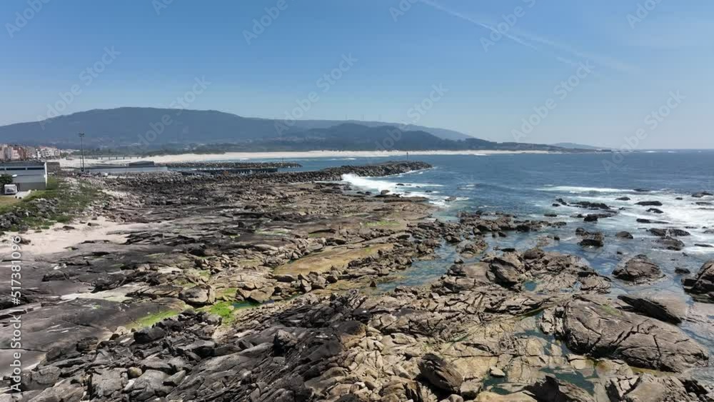 Rocky coastal area in Portugal, aerial video Rocky coastal area in Portugal, aerial video