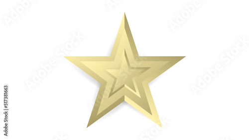 Gold star icon ,isolated on white background , illustration EPS 10 