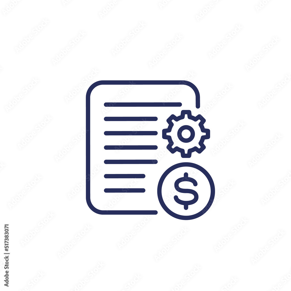 transaction information line icon, vector transaction information line icon, vector