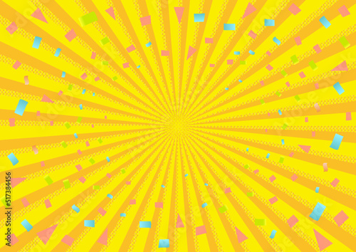 #Background #wallpaper #Vector #Illustration #design #art #free #yellow
#freesize #charge_free effect line,concentration line,manga,comic,speed line
背景素材,光,紙吹雪,
光線,放射光,輝き,集中線,放射線,爆発,フレア,眩しい,発光,素材,黄色,