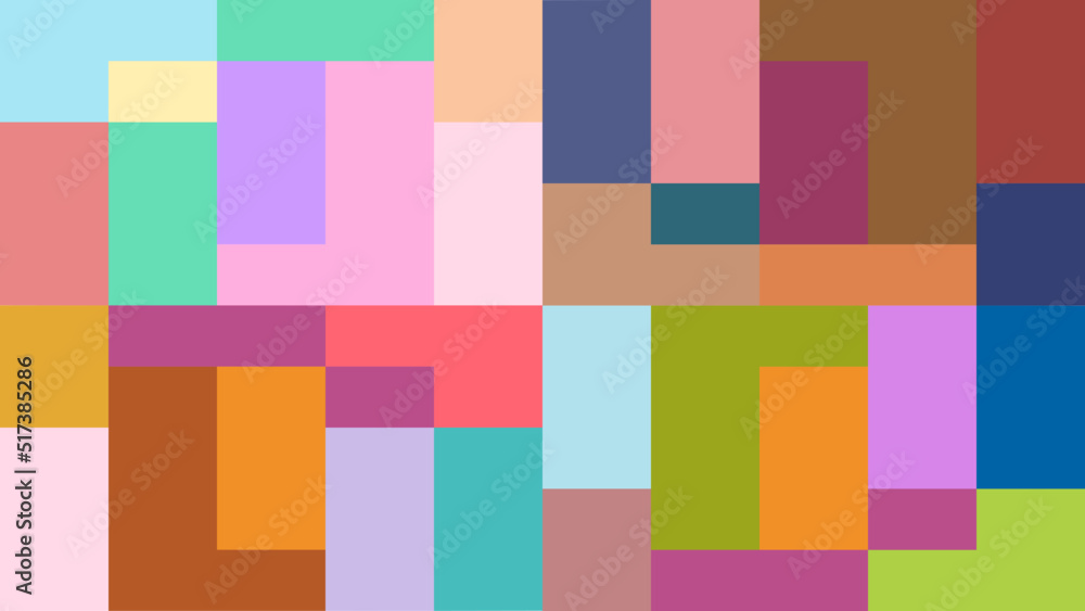 abstract colorful cute background with rectangles