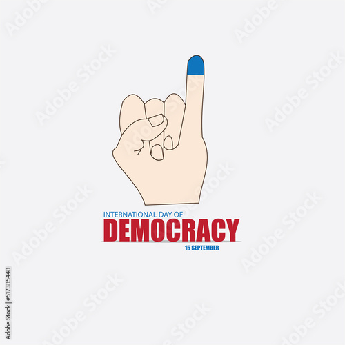 Vector International Democracy Day. Good for democratic activities. Simple and elegant design