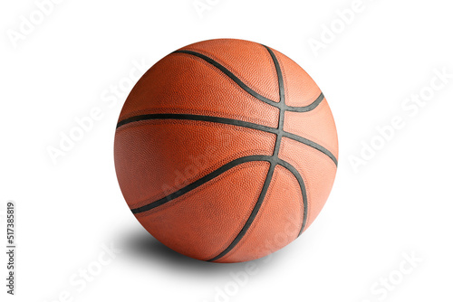 Basketball on white background.