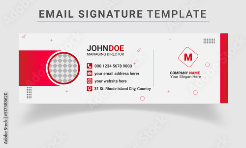 Email Signature template, web banner 