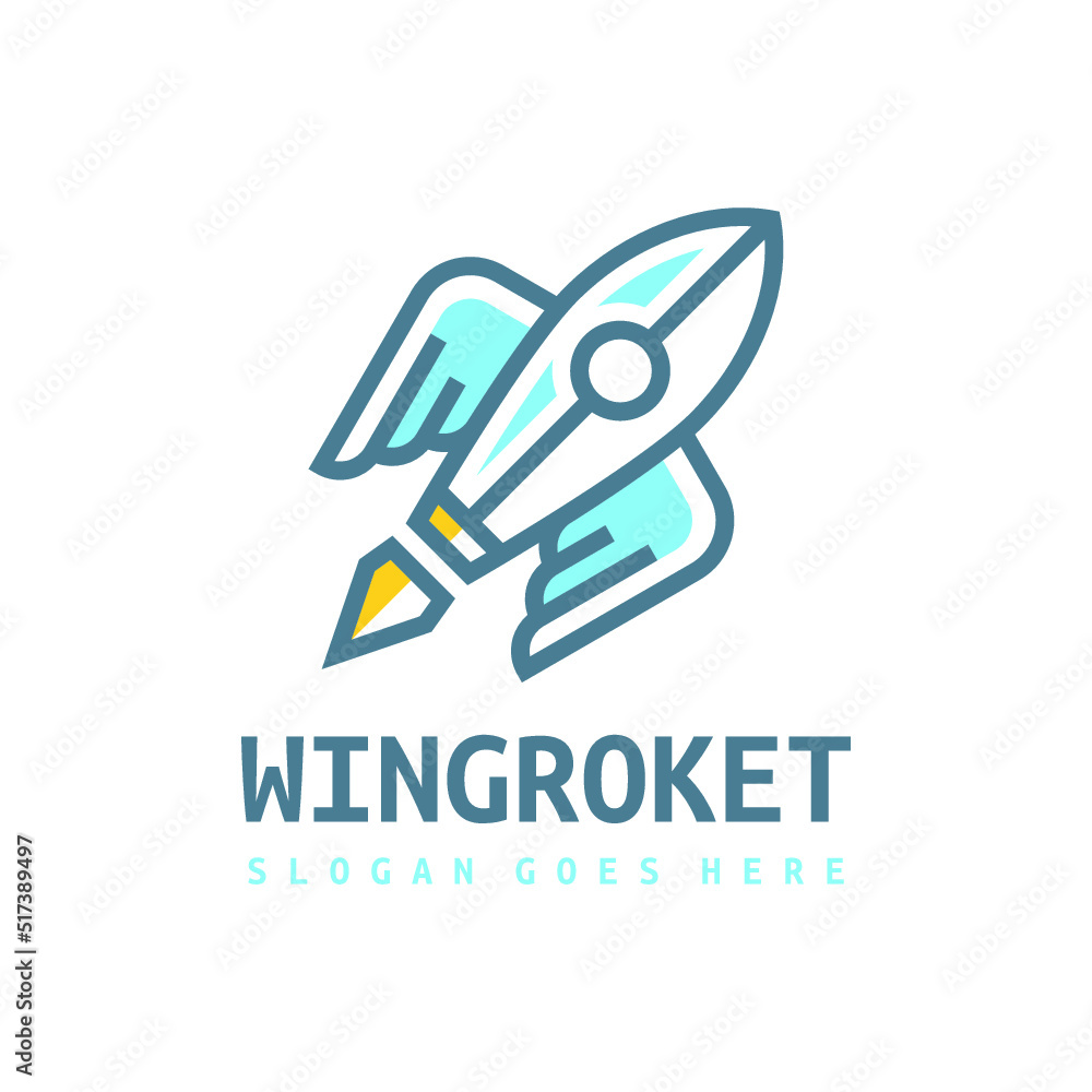 business rocket logo design business rocket logo design