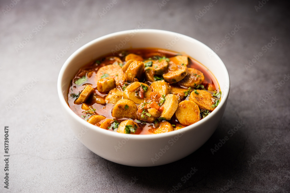 Stir fried taro roots. Arbi ki sabji, ghuiya masala curry Sabzi or arvi dum Masala. Garnished with coriander Stir fried taro roots. Arbi ki sabji, ghuiya masala curry Sabzi or arvi dum Masala. Garnished with coriander