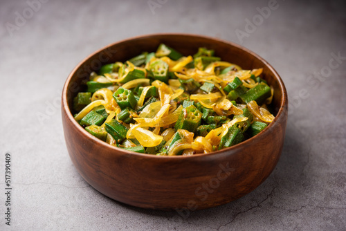Bhindi do pyaza is a restaurant style North Indian dish made with okra or ladies finger or ochro, spices, herbs & lots of onions