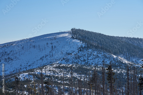Barania Gora peak, 1,220 metres at Silesian Beskid in Poland