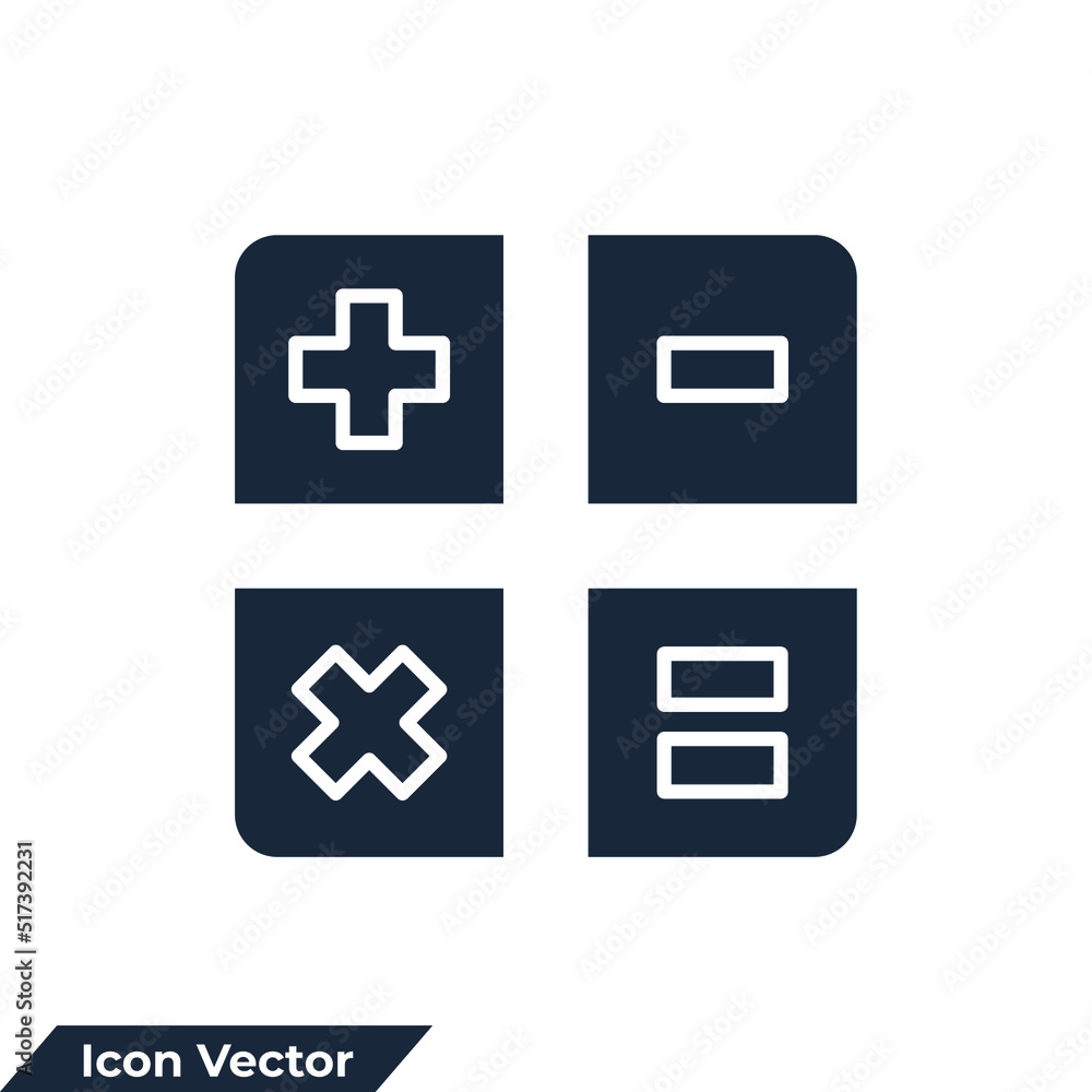 calculator icon logo vector illustration. mathematics symbol template for graphic and web design collection calculator icon logo vector illustration. mathematics symbol template for graphic and web design collection