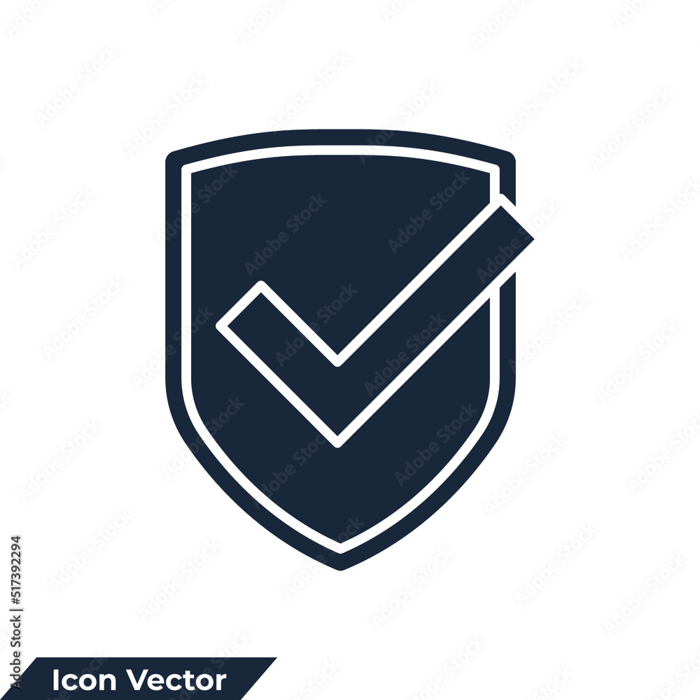 security icon logo vector illustration. shield with check mark symbol template for graphic and web design collection security icon logo vector illustration. shield with check mark symbol template for graphic and web design collection