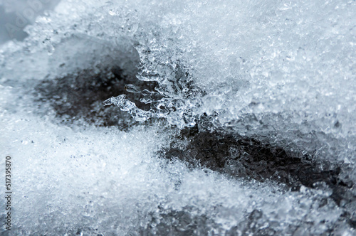 Beautiful frozen texture - ice