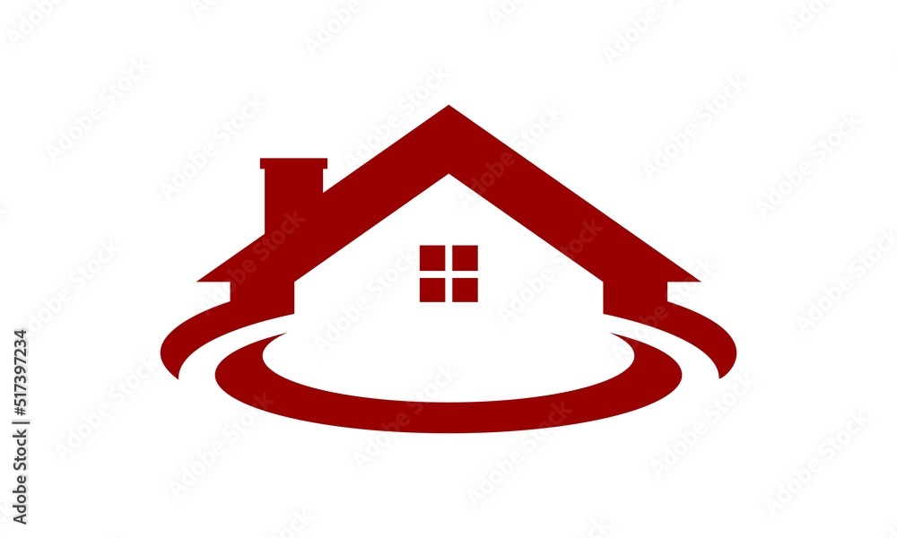 home building icon simple logo