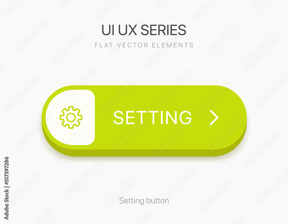 3D minimal pastel color settings button with cogwheel icon and arrow ...