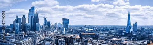 panoramic view at the city ...