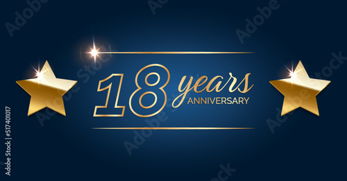 18 anniversary template celebration party.