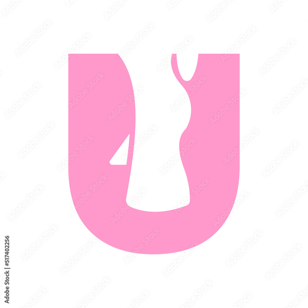 Letter U Foot Treatment Logo and Foot Surgery Logo Template Concept with Foot Care Letter U Foot Treatment Logo and Foot Surgery Logo Template Concept with Foot Care