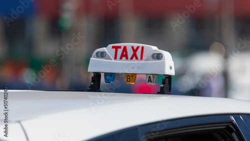 panneau de voiture taxi