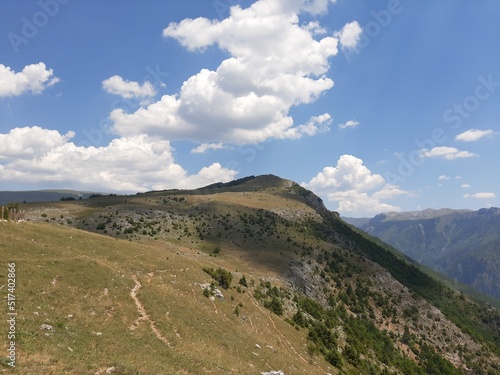Mountain Bjelasnica summer landscape near Lukomir, Bosnia and Herzegovina