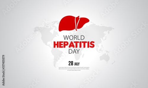 happy world hepatitis day concept.