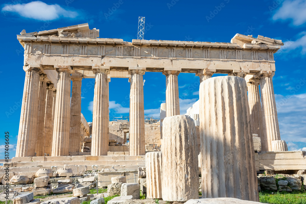 Obraz premium The Parthenon in the Acropolis of Athens Greece