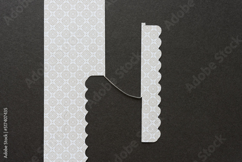 background with paper borders 