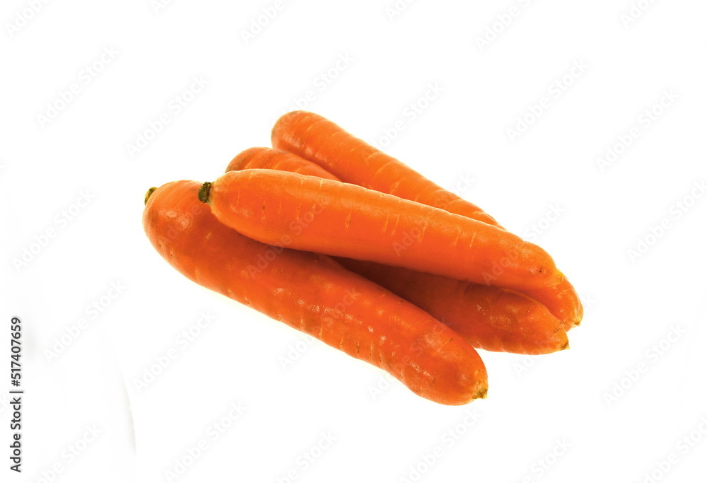 Carrots isolated on white background Carrots isolated on white background