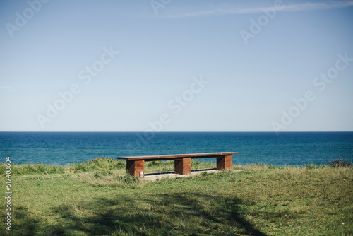wooden chair on the beach